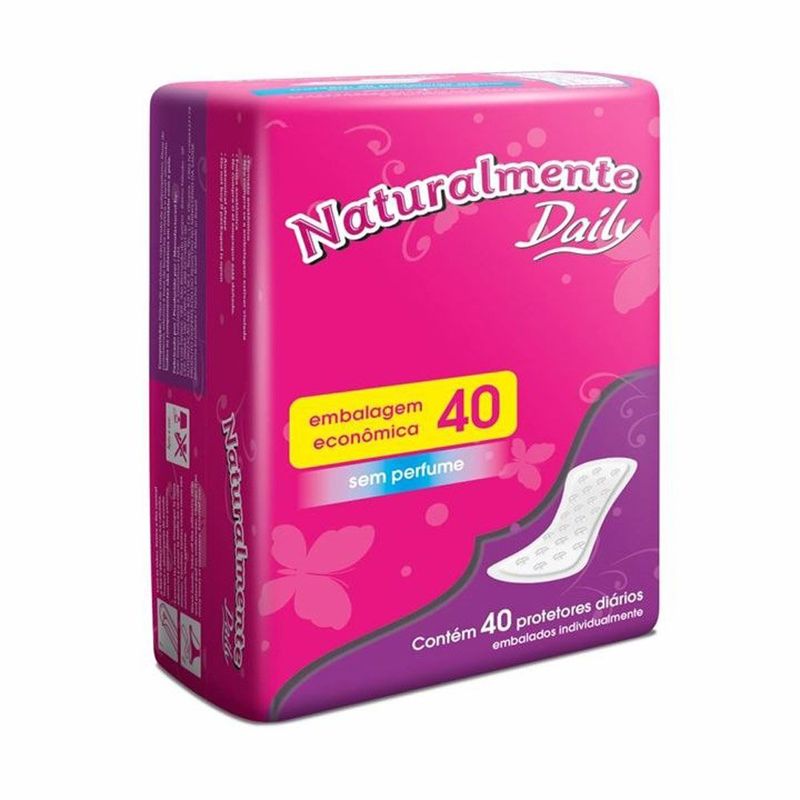 protetor diário naturalmente daily 40 unidades