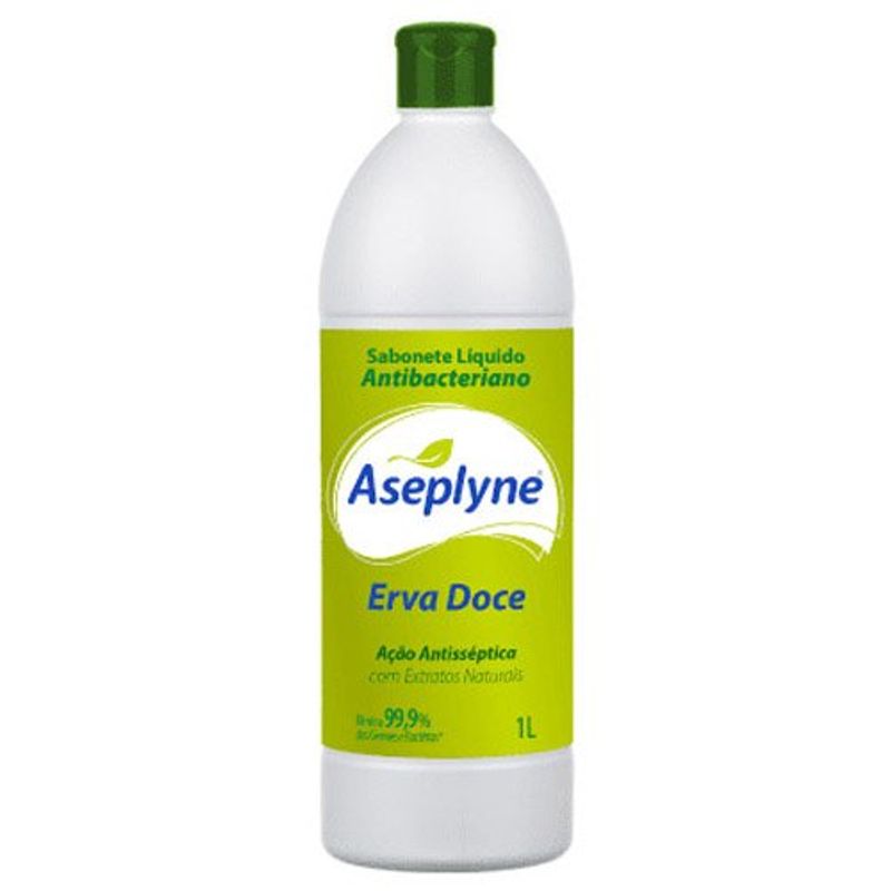 sabonete líquido aseplyne antisséptico erva doce 1l