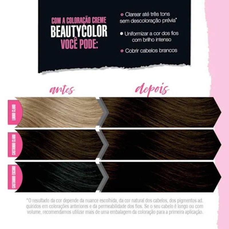 tintura para cabelo 5.3 castanho claro dourado beauty color