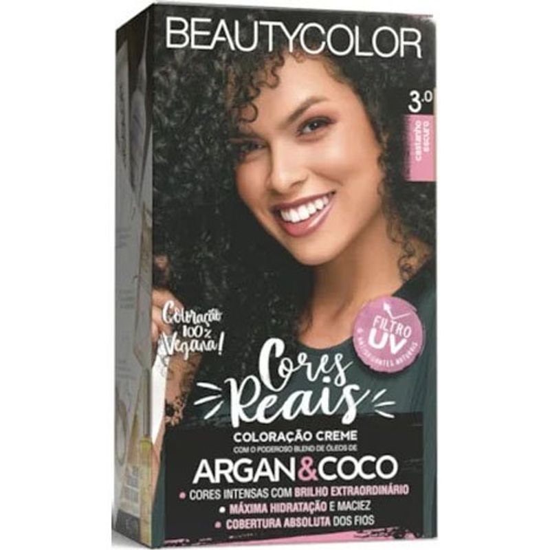 tintura para cabelo 3.0 castanho escuro beauty color
