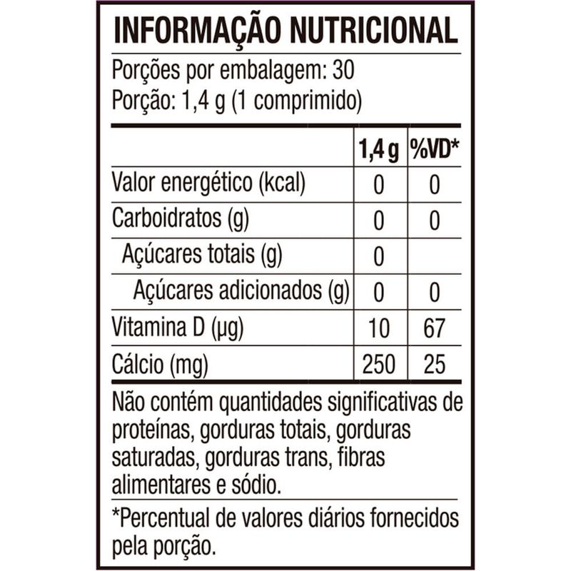 calcitran d3 30 comprimidos