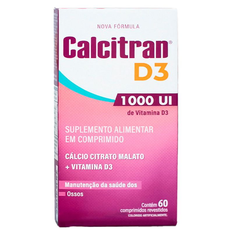 calcitran d3 1.000ui 60 comprimidos revestidos fqm