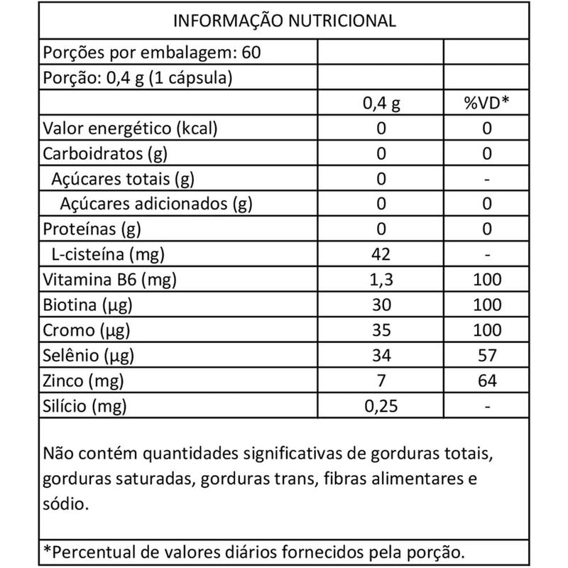 imecap hair silício orgânico 60 cápsulas fqm