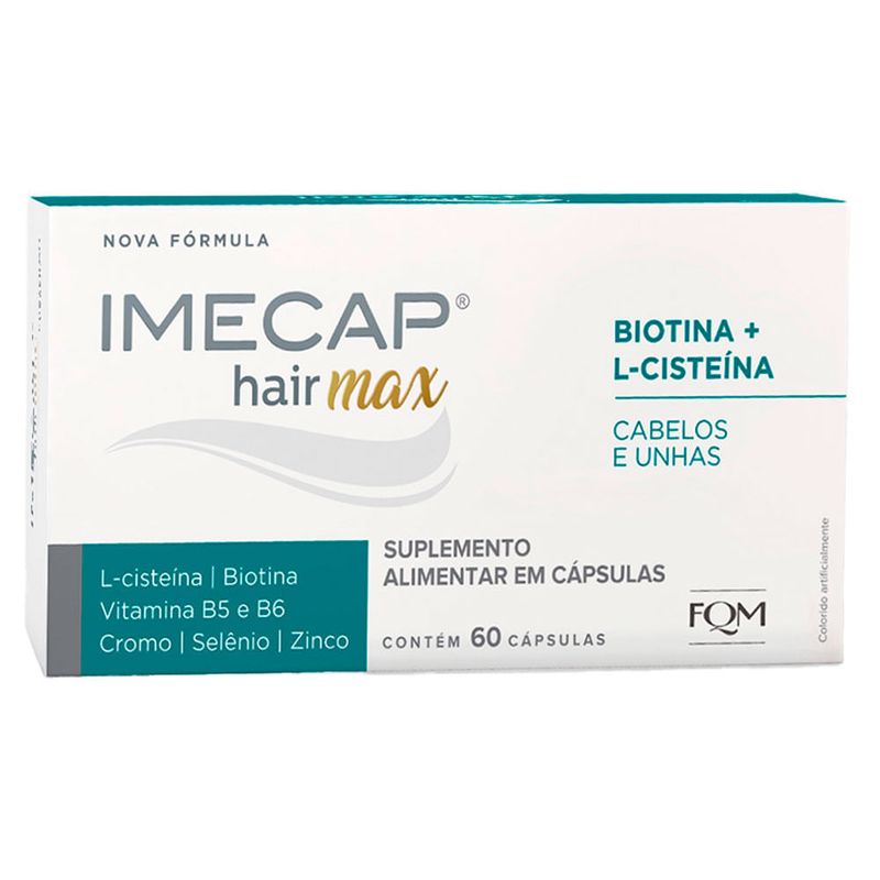 imecap hair max cabelos e unhas 60 cápsulas