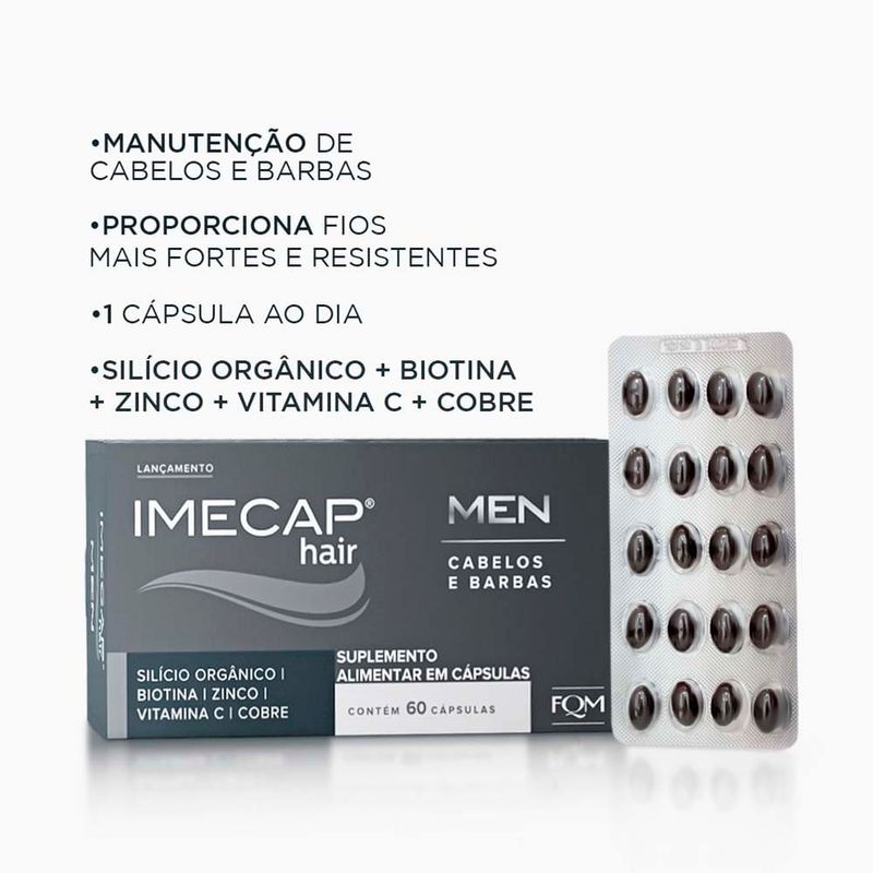 imecap hair men 60 cápsulas fqm