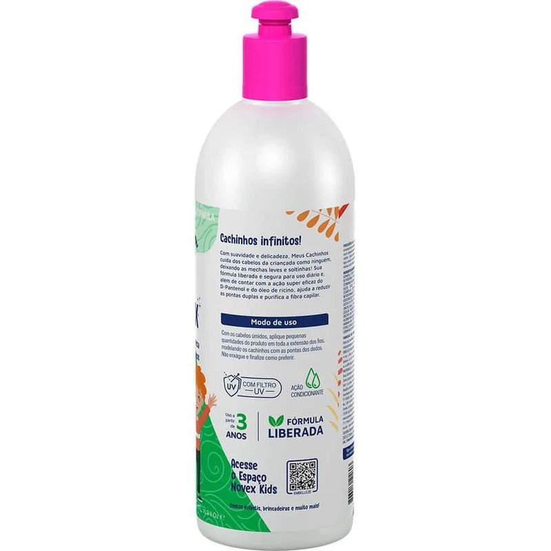 ativador de cachos kids meus cachinhos suavidade incrível 500ml novex