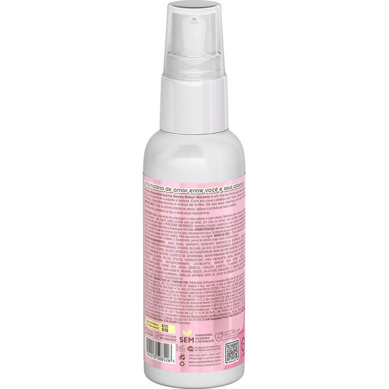 bruma desembaraçante capilar ritual dorama 100ml novex