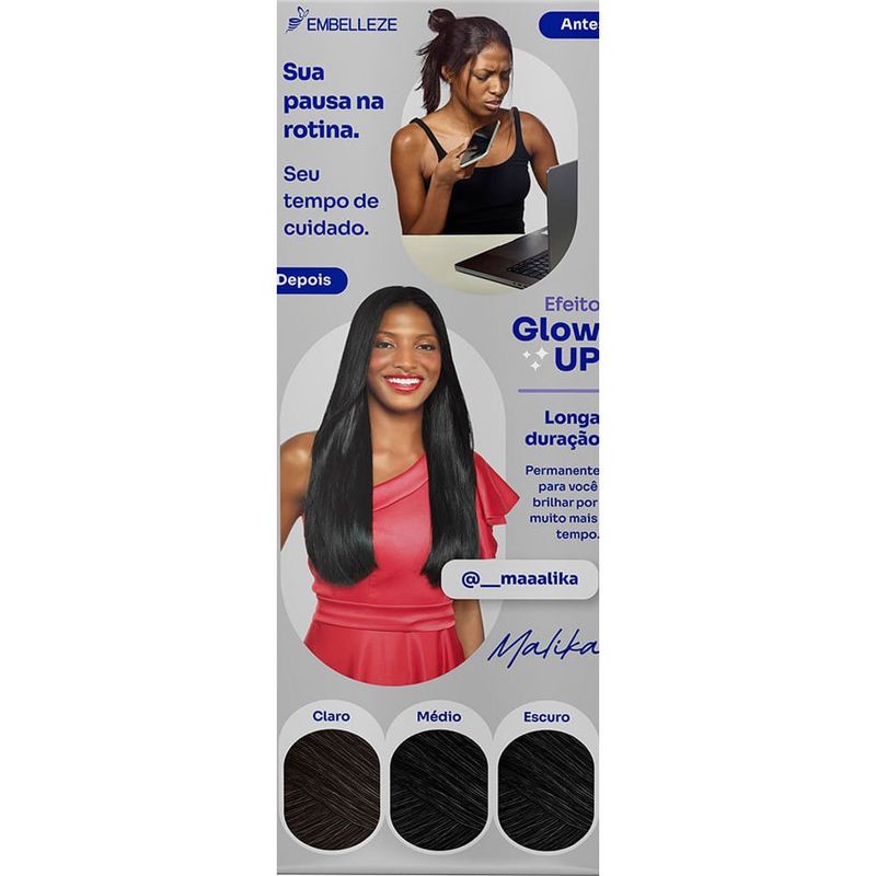 tintura para cabelo 1.01 preto elegante estrela star color embelleze