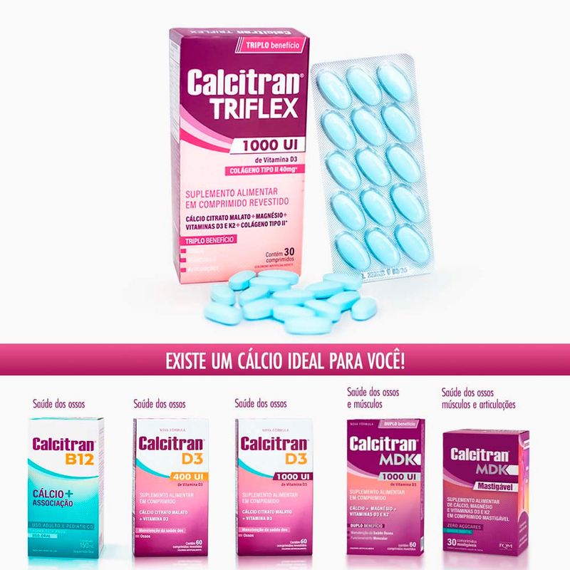 calcitran triflex 30 comprimidos fqm