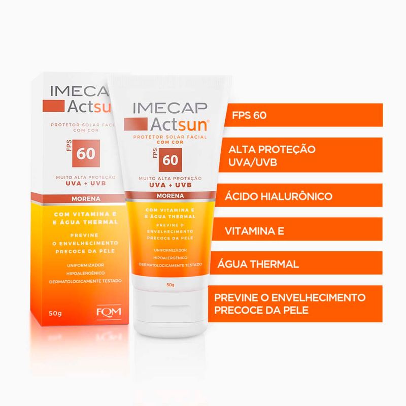 imecap actsun fps 60 50g cor morena