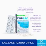 kit enzilac 10.000u.fcc 60 comprimidos mastigáveis leve 60,pague 45 divcom