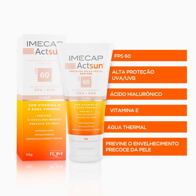 imecap actsun fps 60 50g cor clara