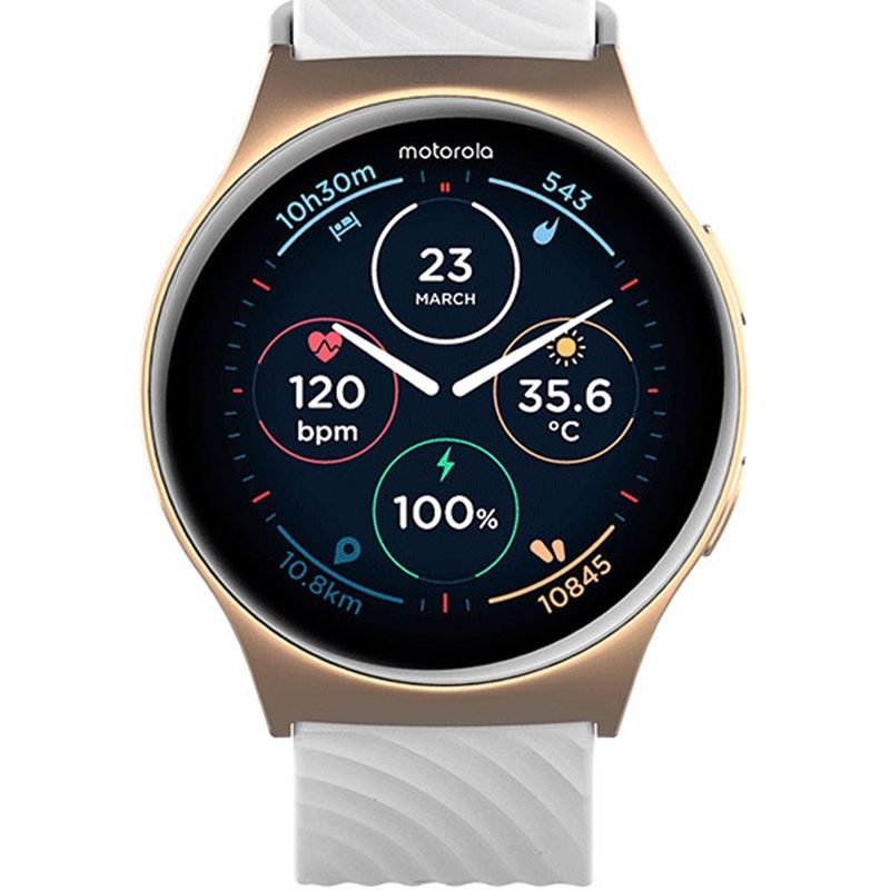 smartwatch motorola moto watch 120 rosê