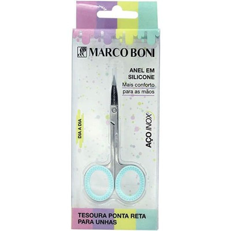 tesoura de unha marco boni sweet ponta reta cor sortida - 1779