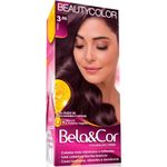 tinta para cabelo em creme bela&cor violeta 3.66