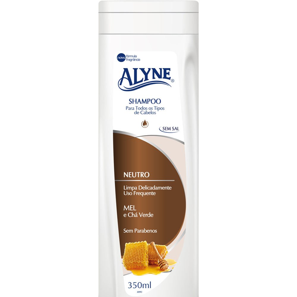 Shampoo Neutro Alyne Mel e Chá Verde 350ml
