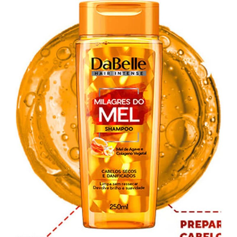 shampoo dabelle milagres do mel 250ml