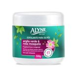 creme esfoliante alyne para os pés argila verde
