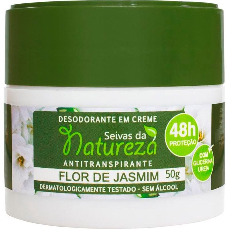 desodorante seivas natureza creme flor de jasmim 50g