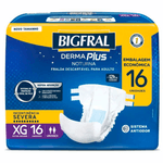 fralda geriátrica bigfral derma plus noturna ecológica xg 16 unidades