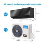 ar-condicionado split inverter 18.000 btus midea xtreme save black 220v wi-fi 42mgvqi18m5/38mgvqi18m5