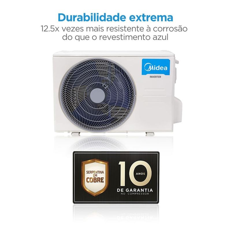 Ar-Condicionado Split Inverter 18.000 Btus Midea Xtreme Save Black