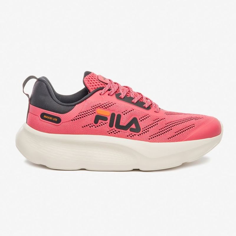 tênis fila feminino n°36 maxxi lite rosa e preto (mp)