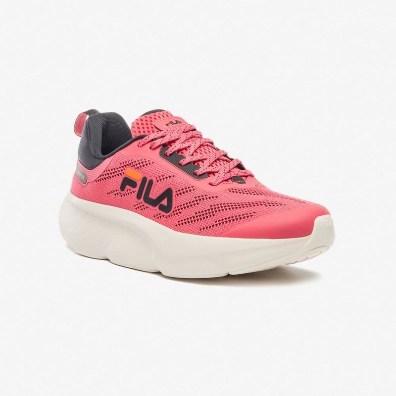 tênis fila feminino n°37 maxxi lite rosa e preto (mp)