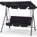 balanço para pátio e jardim esright preto a-bi