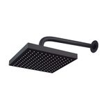 chuveiro articulado quadrado abs civitt 8" luxo preto fosco (mp)