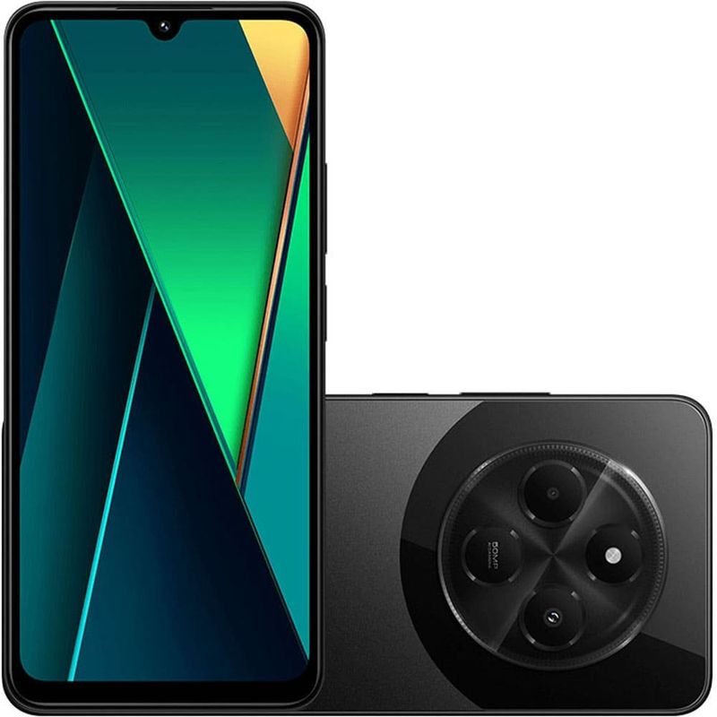 Smartphone Xiaomi Poco C75 Preto 256GB 50MP 120Hz