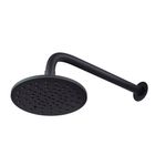 chuveiro articulado redondo civitt 6" luxo preto fosco (mp)