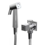 ducha higiênica com registro e derivação metal quadratus civitt cromado (mp)