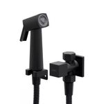 ducha higiênica com registro e derivação civitt metal quadratus preto fosco (mp)
