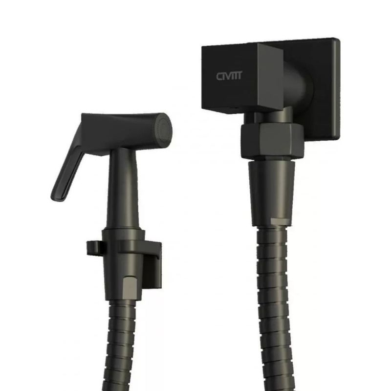 ducha higiênica metal quadratus civitt preto fosco (mp)