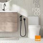 ducha higiênica metal quadratus civitt preto fosco (mp)