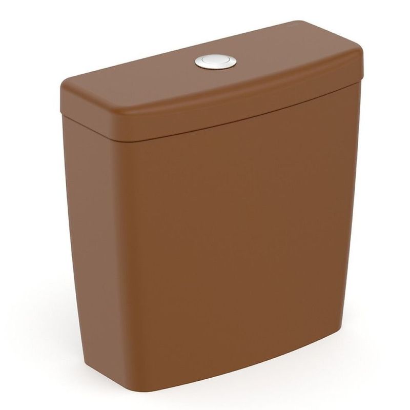 kit vaso sanitário com caixa acoplada logasa 6 litros parati ocre (mp)