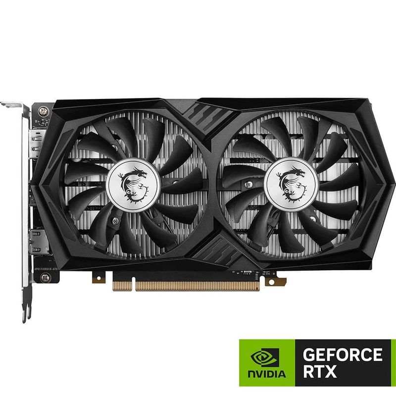 placa de vídeo rtx 3050 6gb msi gddr6 preto a-bi