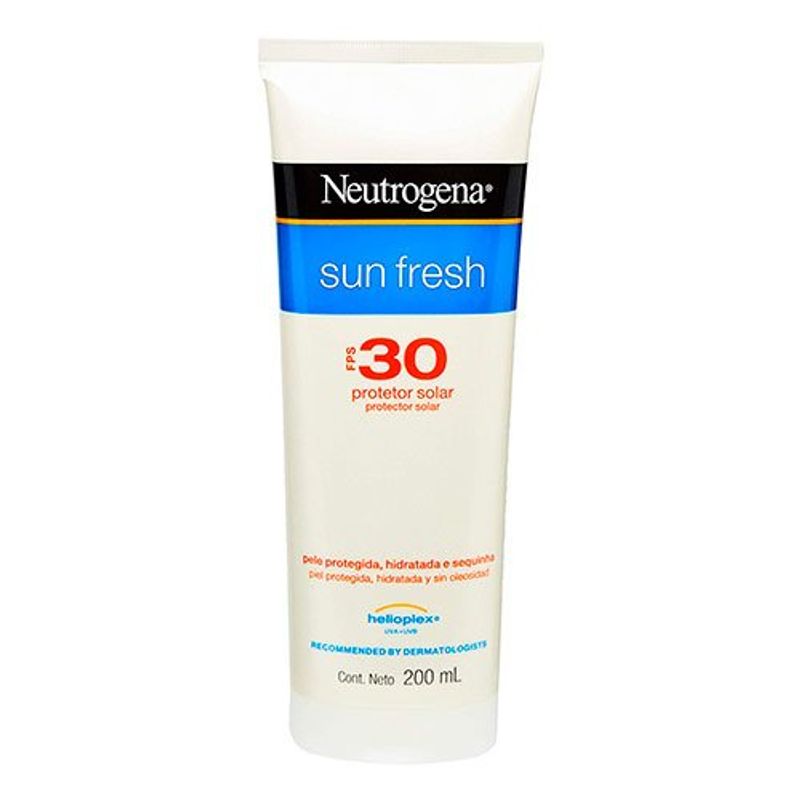 protetor solar johnson & johnson neutrogena sun fresh fps 30 200ml