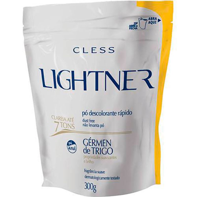 descolorante em pó cless lightner gérmen de trigo refil 300g