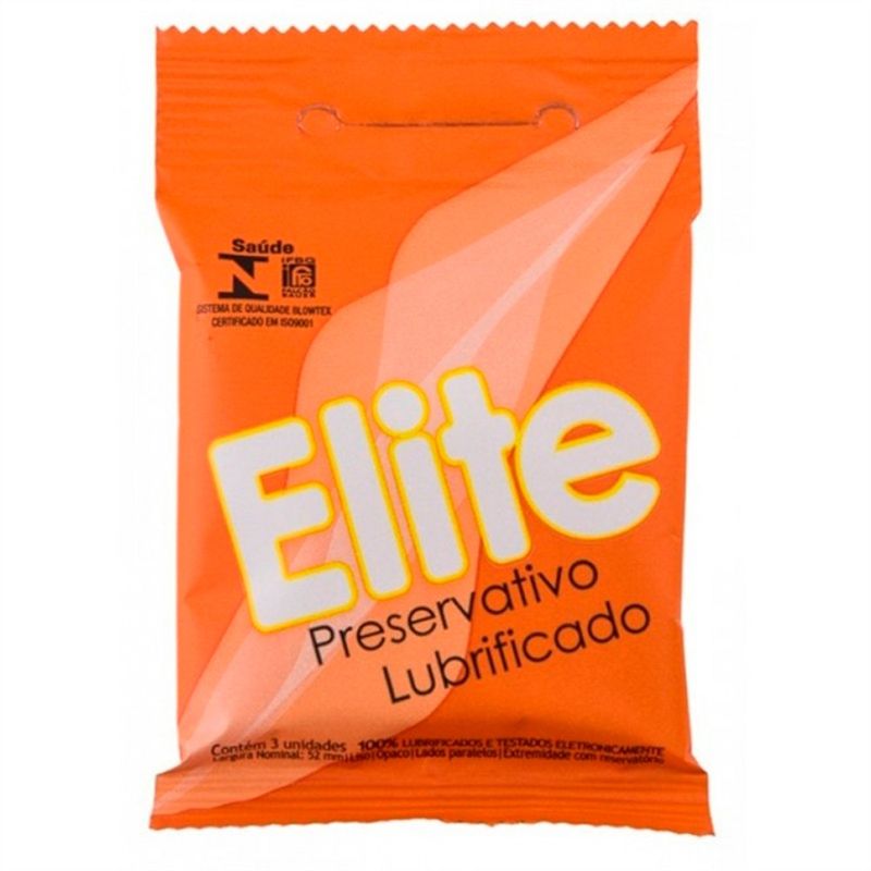 preservativo lubrificado blowtex elite 3 unidades