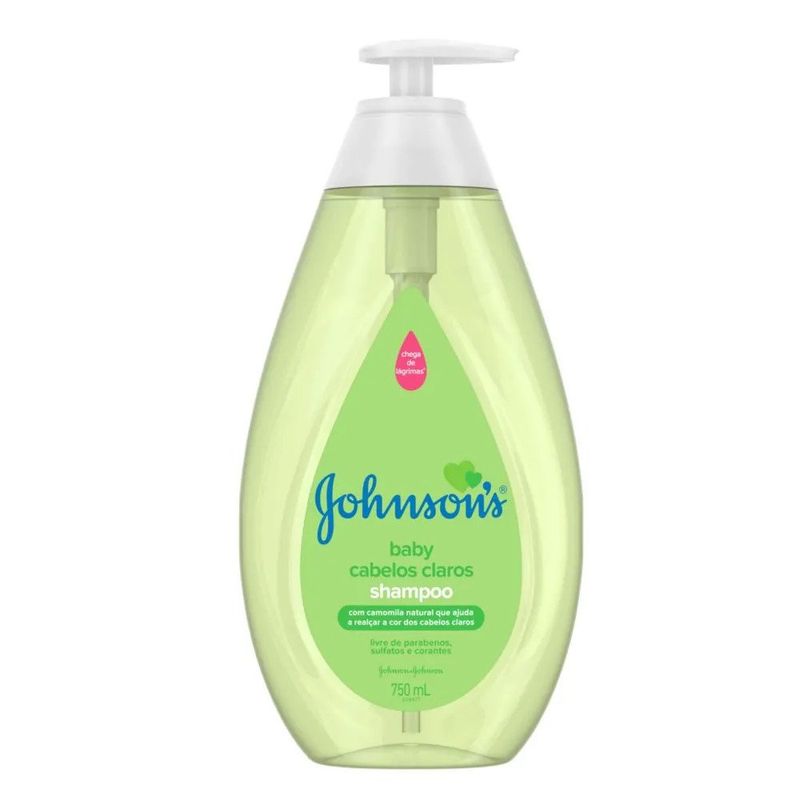 shampoo johnsons baby cabelos claros com 750 ml