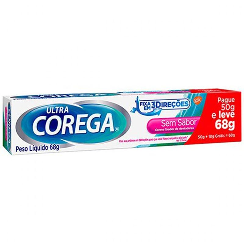 ultra creme sem sabor 50g corega