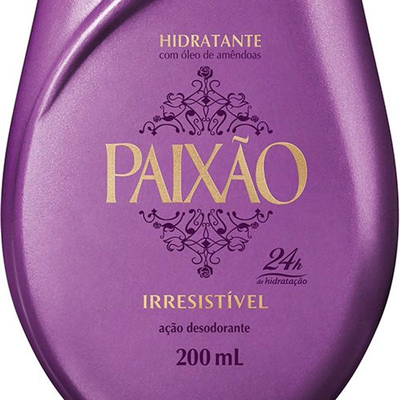 hidratante irresistível 200ml paixão
