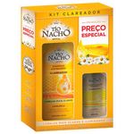 kit shampoo 415ml e condicionador 200ml clareador tio nacho