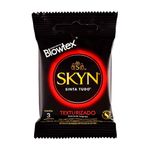 preservativo skyn sinta tudo 3 unidades blowtex