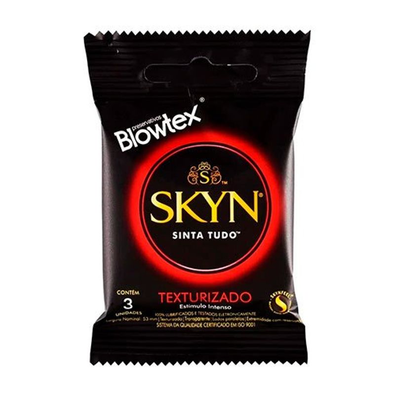 preservativo skyn sinta tudo 3 unidades blowtex