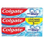creme dental colgate tripla ação xtra white 3 unidades