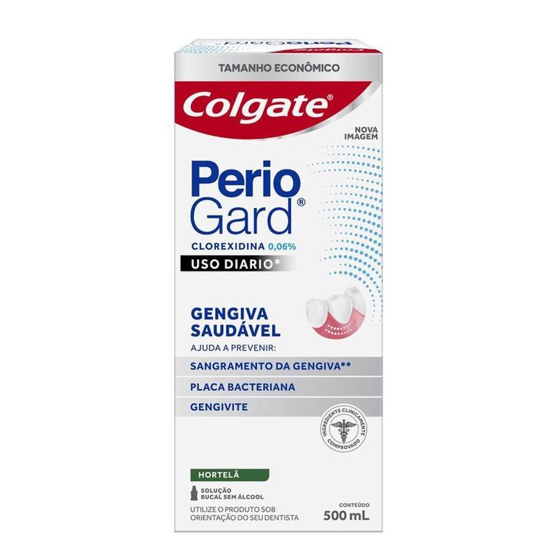 enxaguante bucal colgate periogard diário 500ml