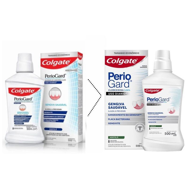enxaguante bucal colgate periogard diário 500ml
